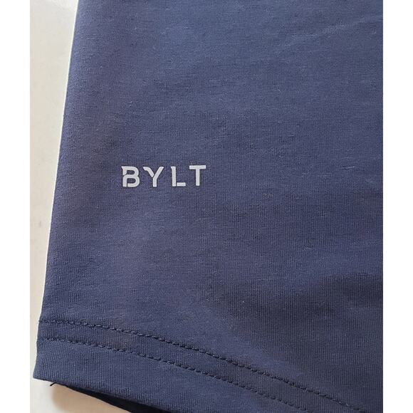 NWT BYLT Premium Basics Drop Cut S/S Pocket Lux T-Shirt Blue Men's Size Medium - Picture 4 of 8